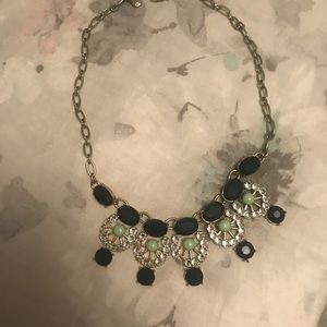 Navy statement necklace from J.Crew